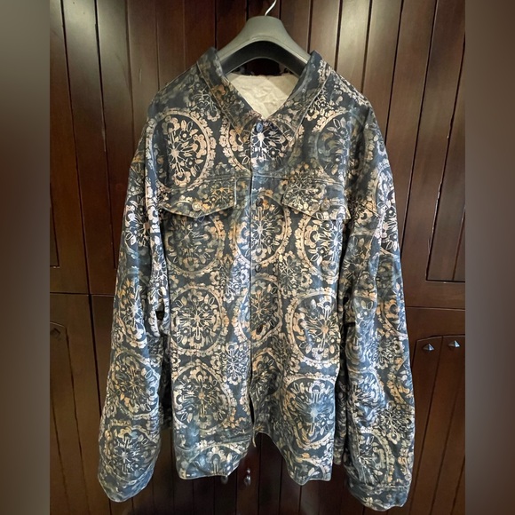 Men's Blue Patterned Jacket